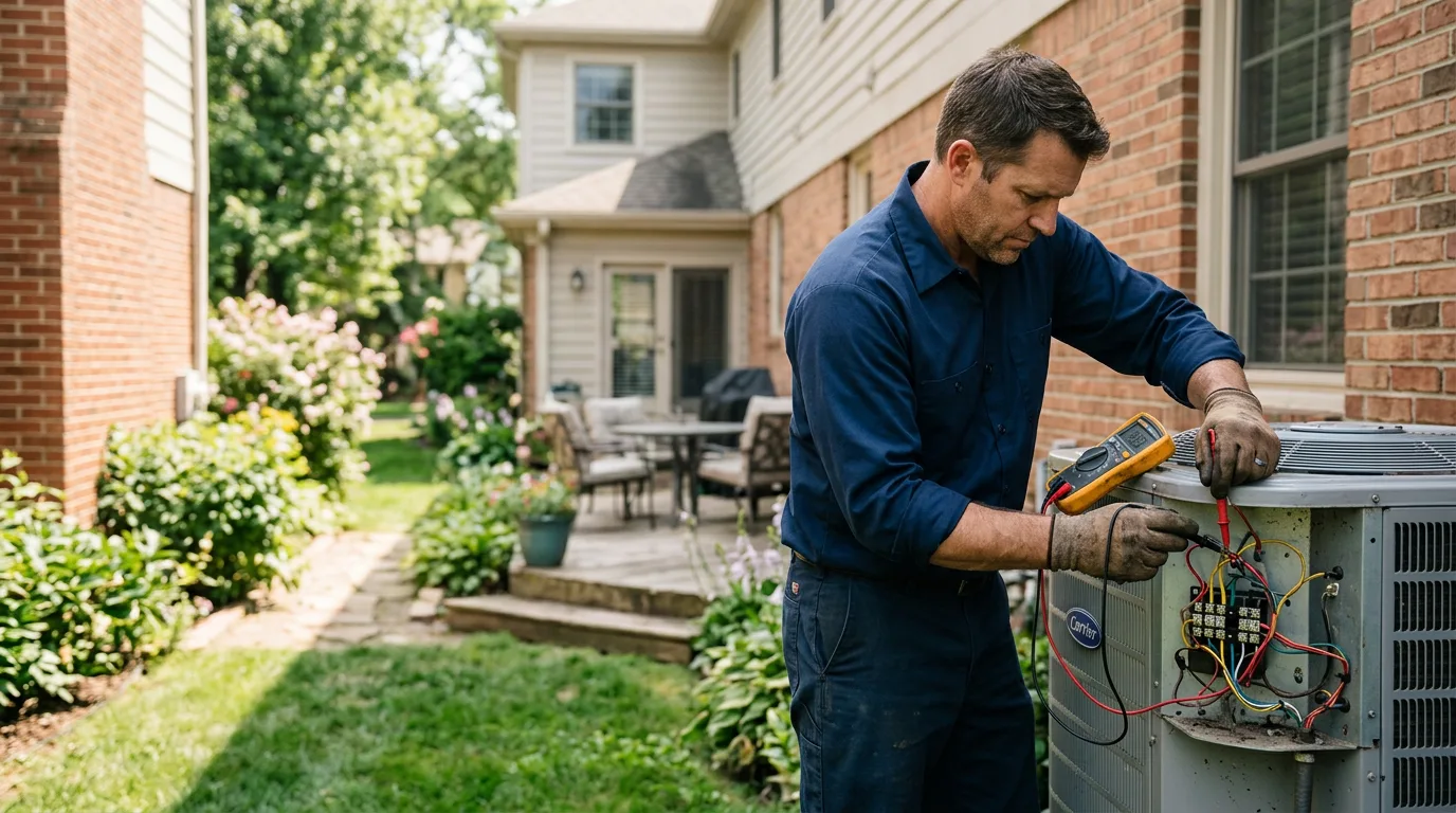 HVAC technician working near Shaker Heights, OH